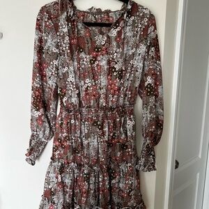 Floral Long Sleeve Dress